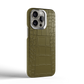 Iphone 16 Pro Max Olive Green Alligator Case | Magsafe