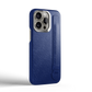 Iphone 16 Pro Blue Peony Saffiano Strap Case | Magsafe