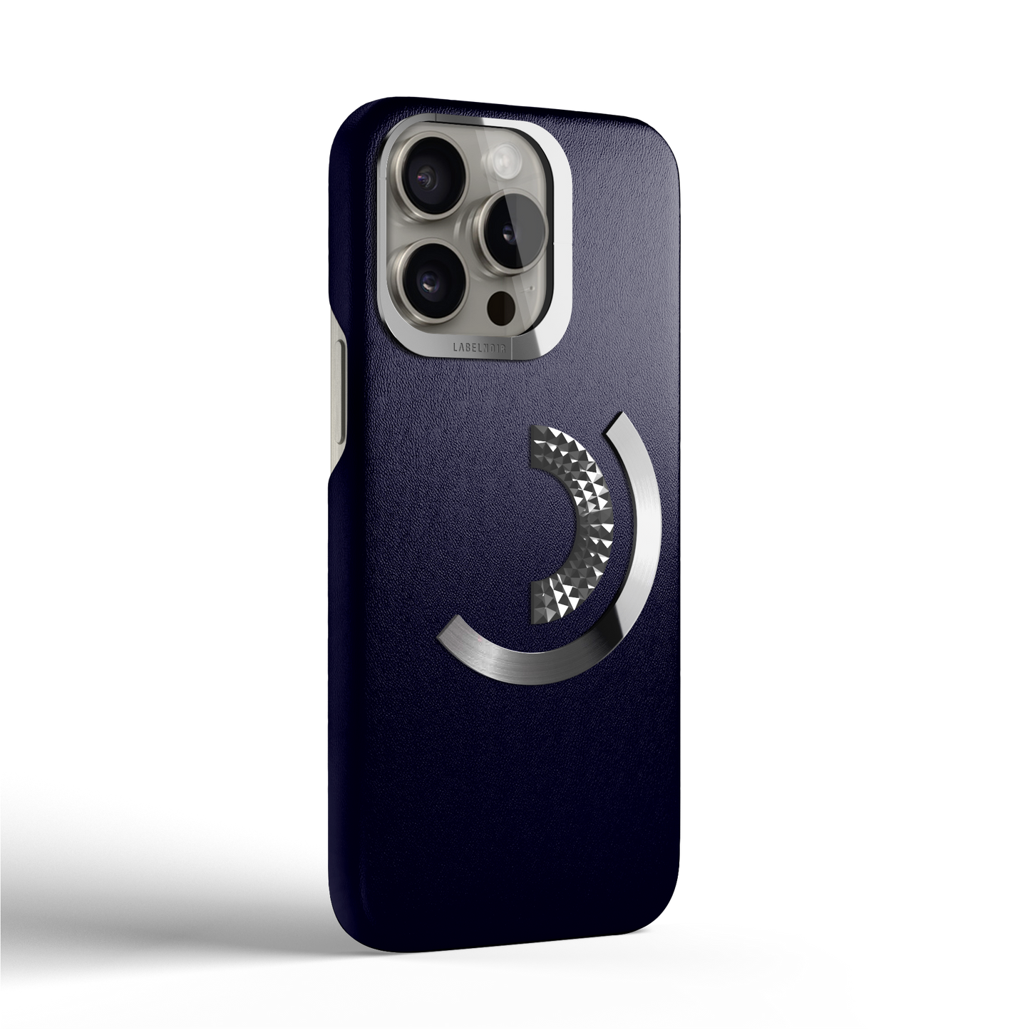 Iphone 15 Pro Navy Blue Ornate Case | Label Noir Genève