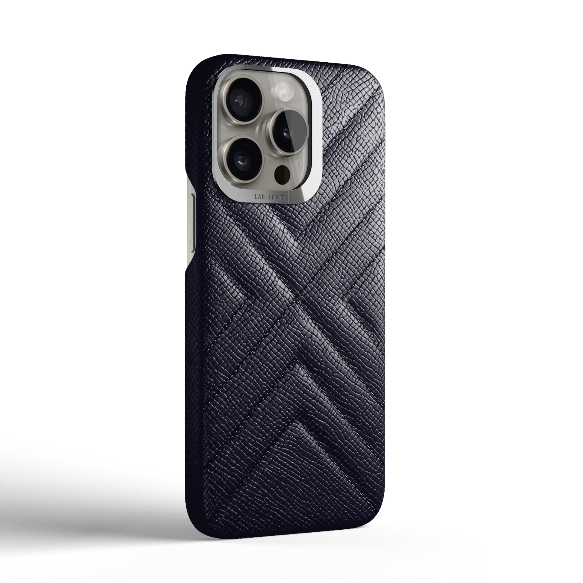 Iphone 15 Pro Navy Blue Quilted Case