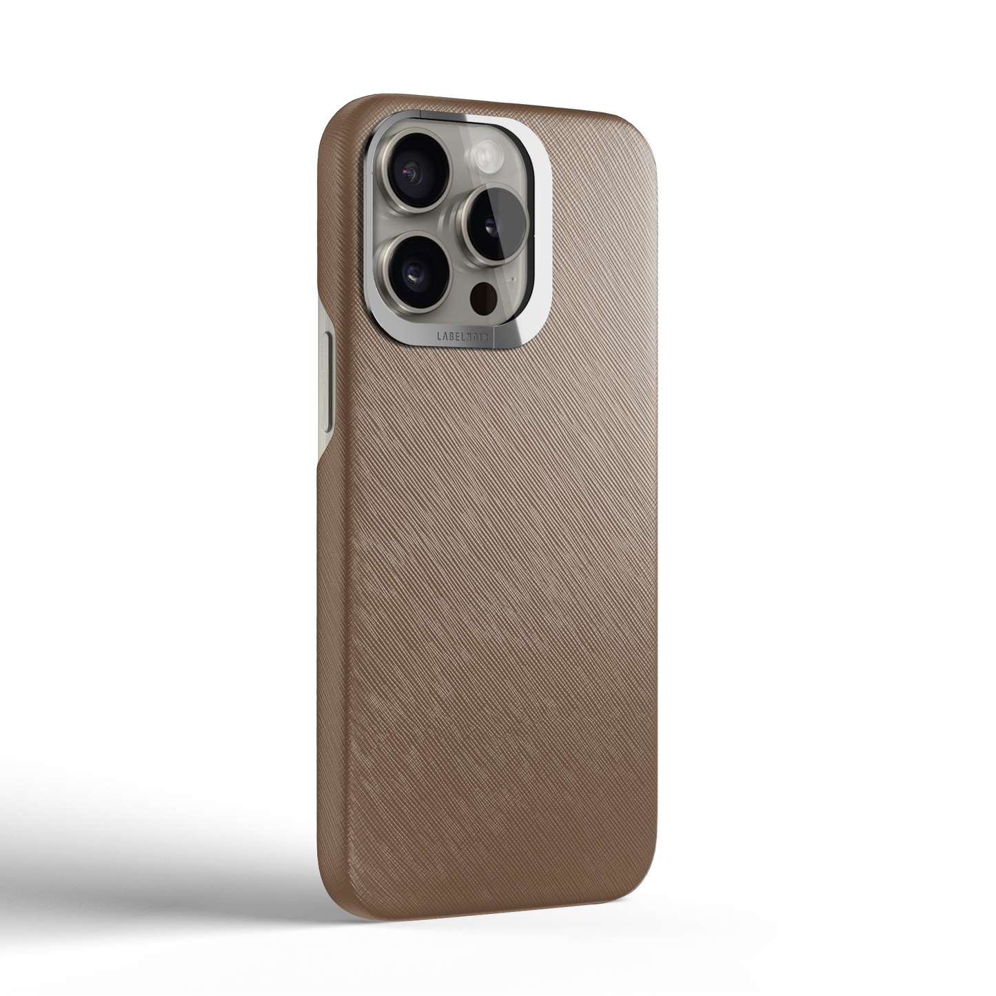 Iphone 15 Pro Taupe Saffiano Case | Magsafe