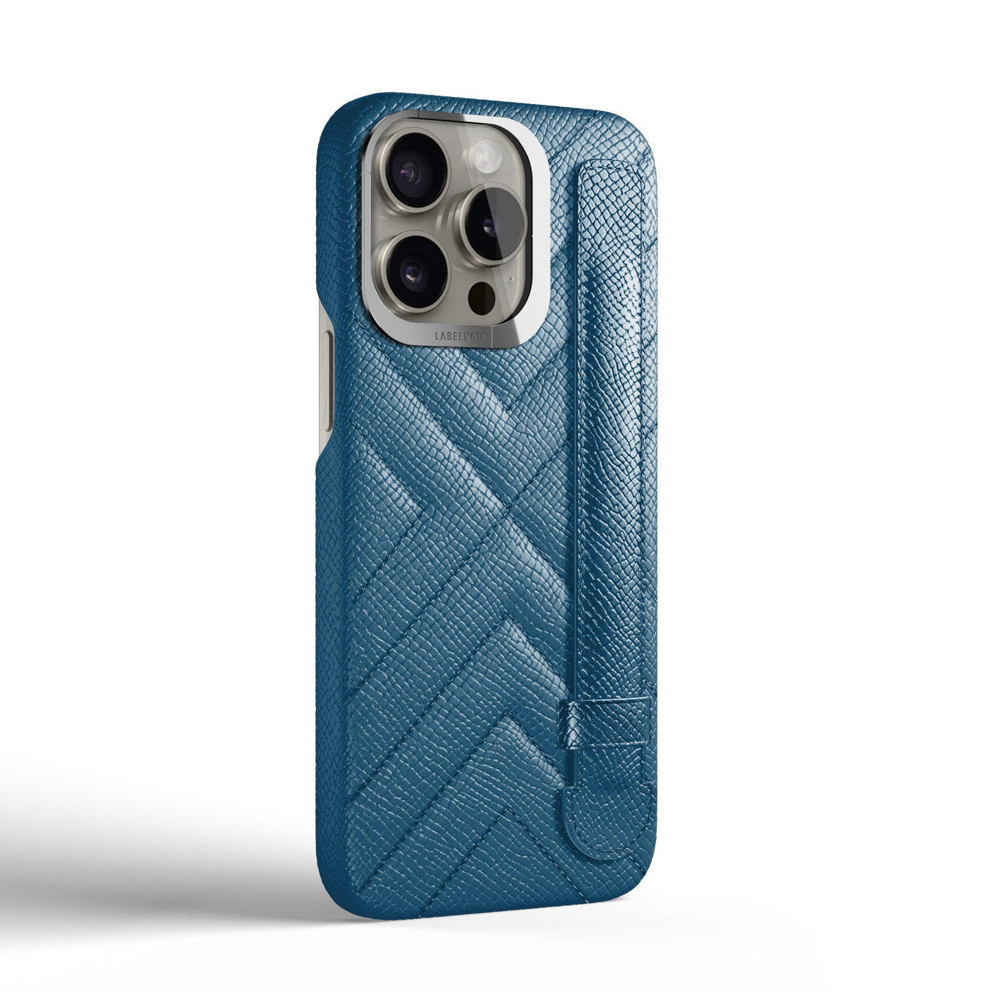 Iphone 15 Pro Denim Quilted Strap Case