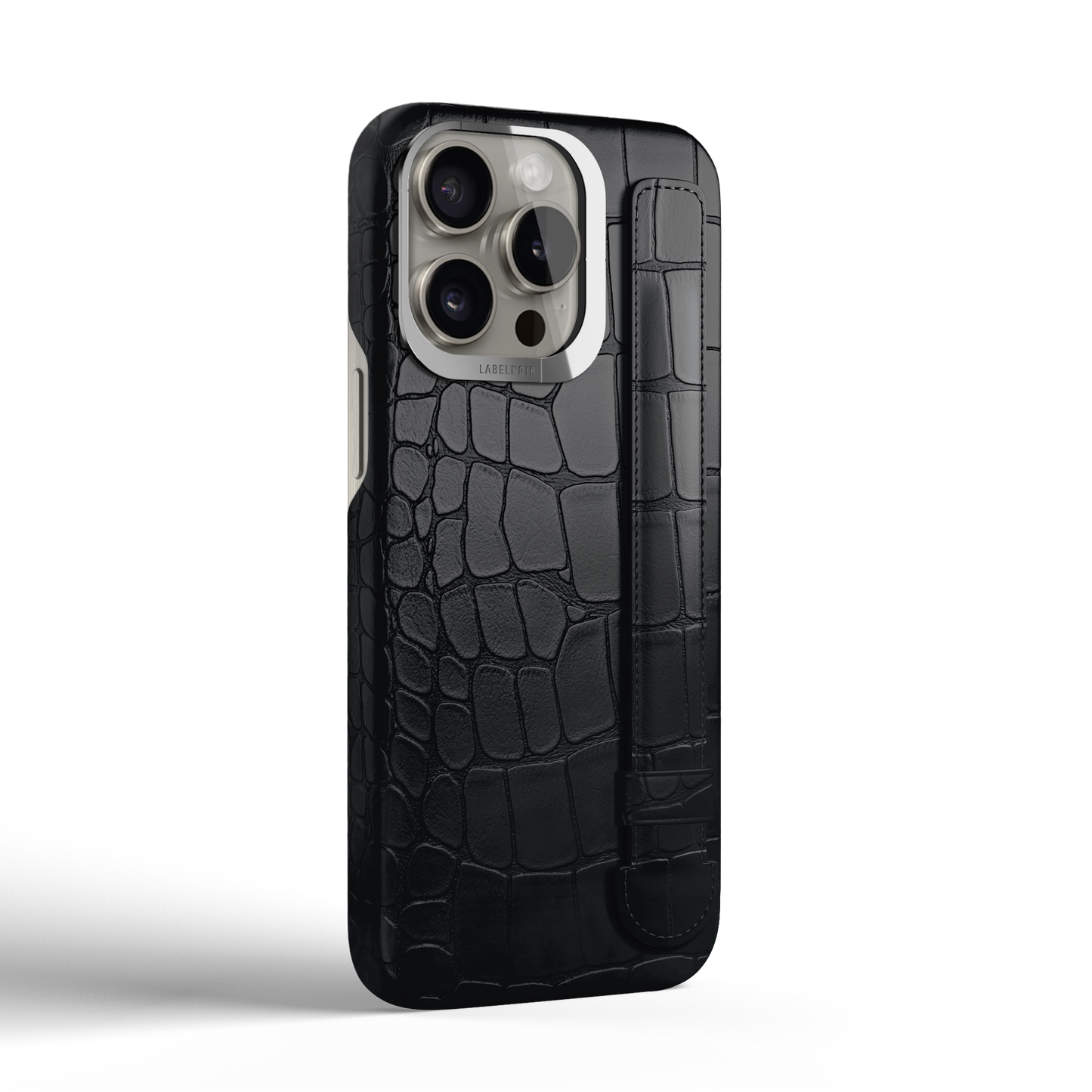 Iphone 16 Pro Black Alligator Strap Case | Magsafe