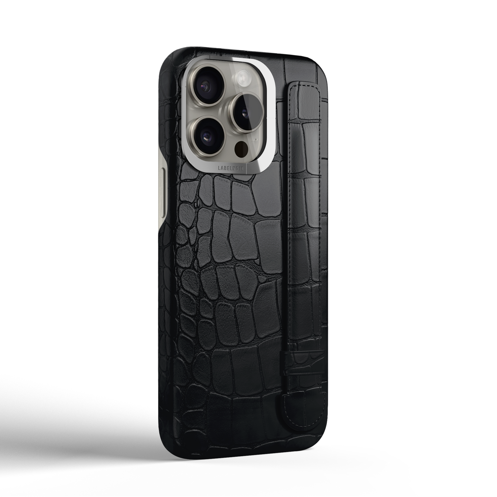 Iphone 16 Pro Black Alligator Strap Case | Magsafe