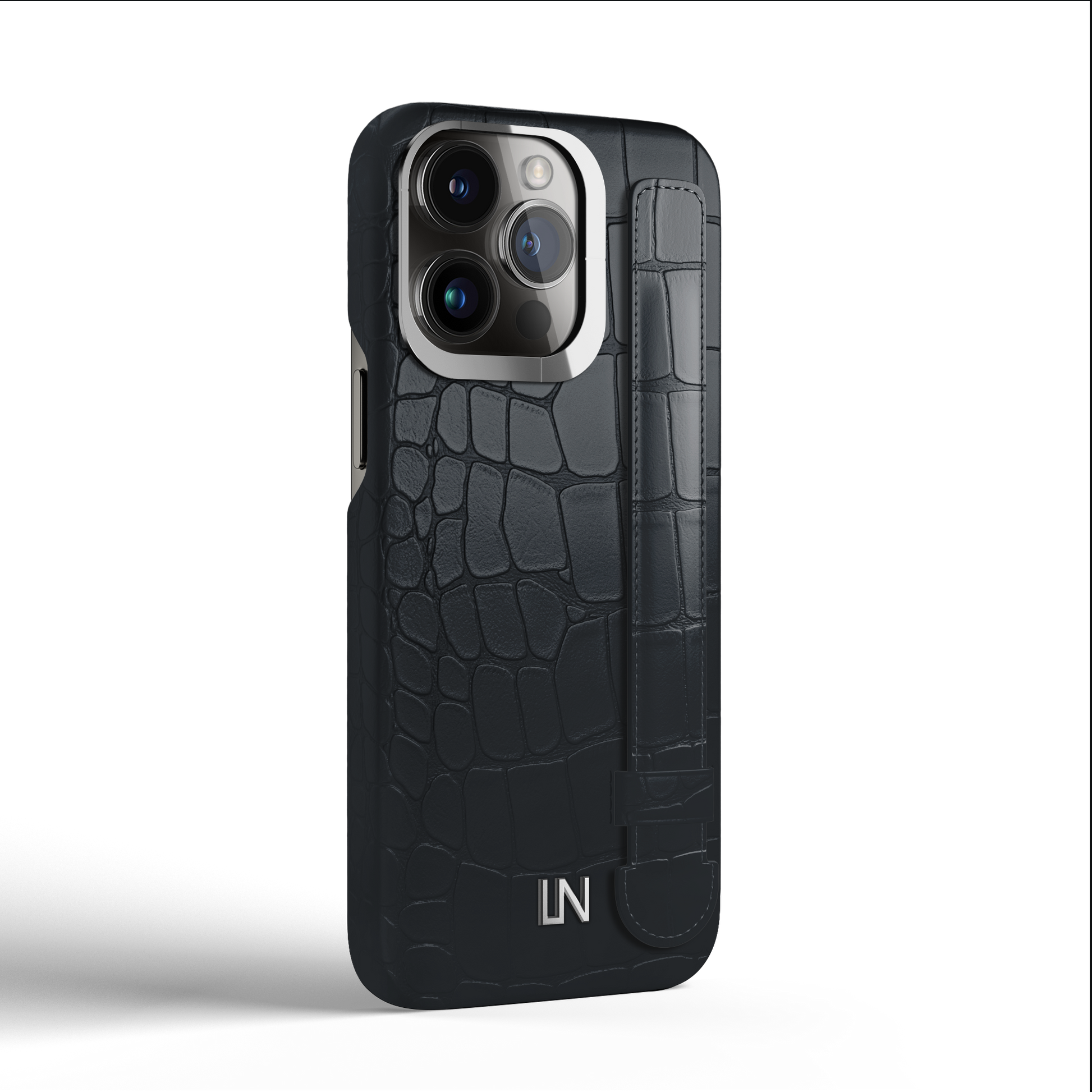 Iphone 14 Pro Graphite Alligator Strap Case | Magsafe