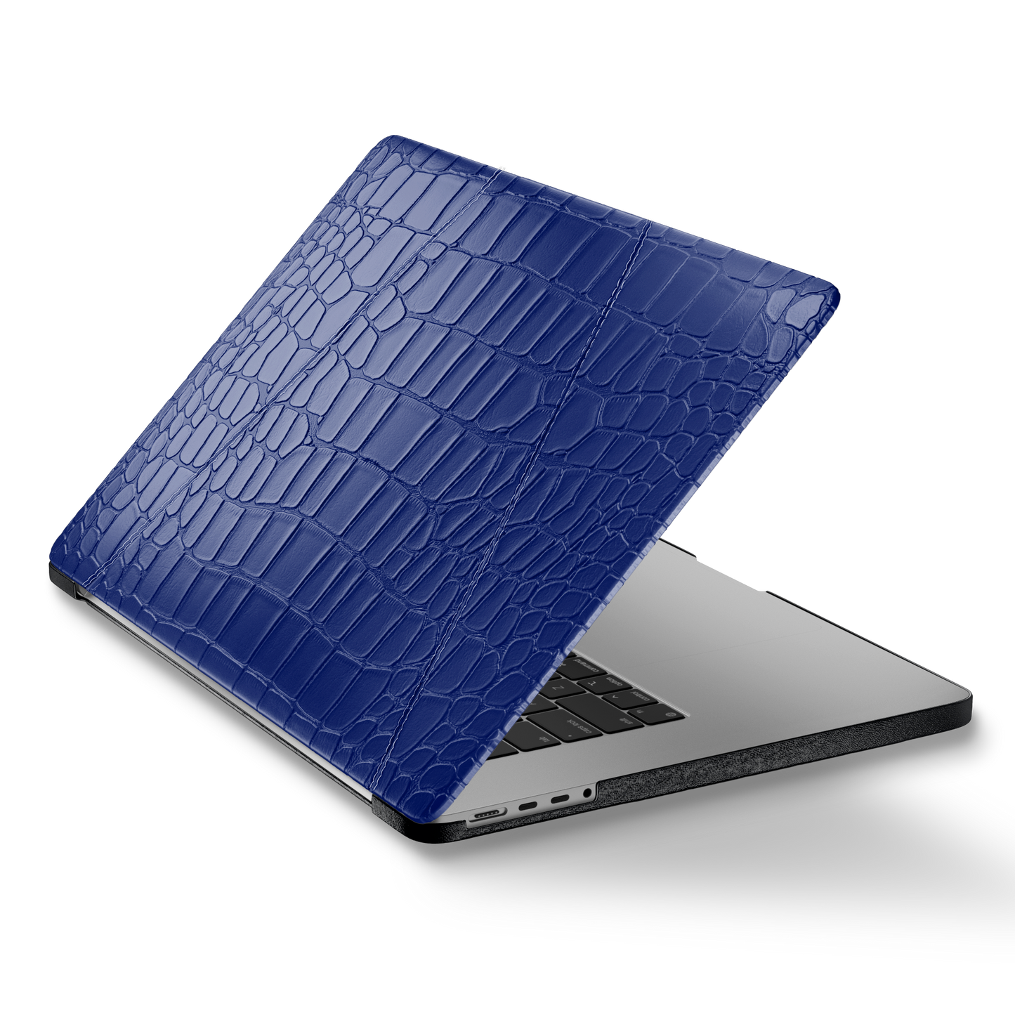 MacBook Pro 13-inch Blue Peony Alligator Case