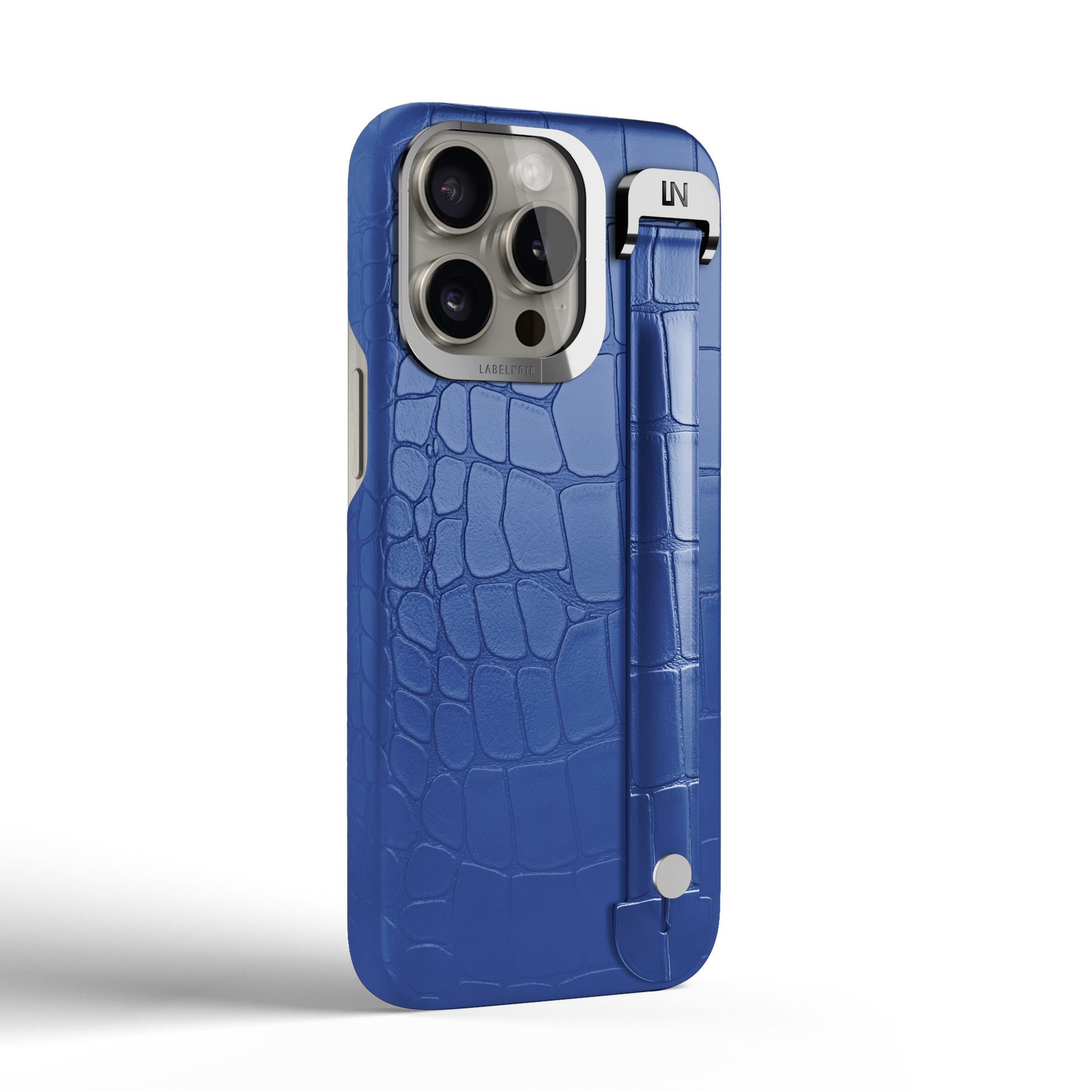 Iphone 15 Pro Max Phantom Blue Alligator Removable Strap Case | Magsafe