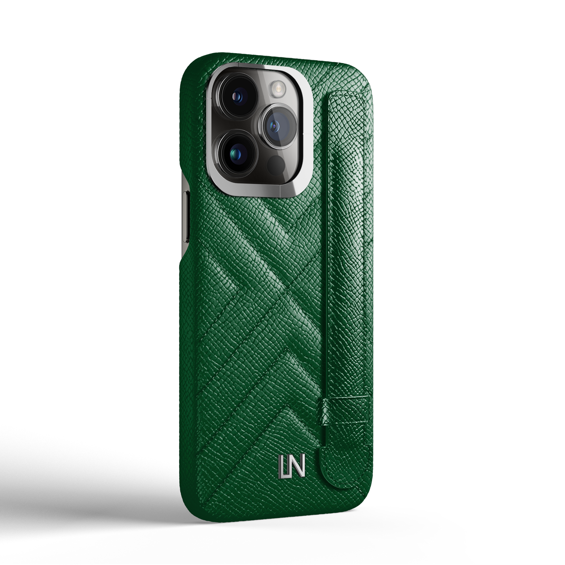 Iphone 13 Pro Green Sapin Quilted Strap Case