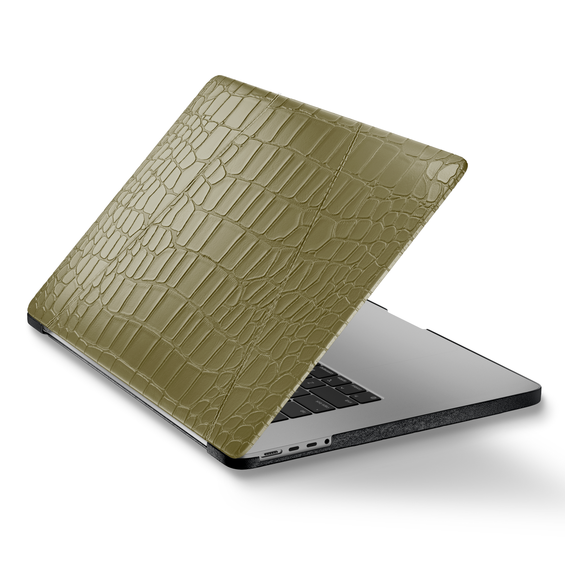 MacBook Pro 13-inch Olive Green Alligator Case
