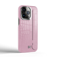 Iphone 13 Pro Pink Alligator Strap Case | Magsafe