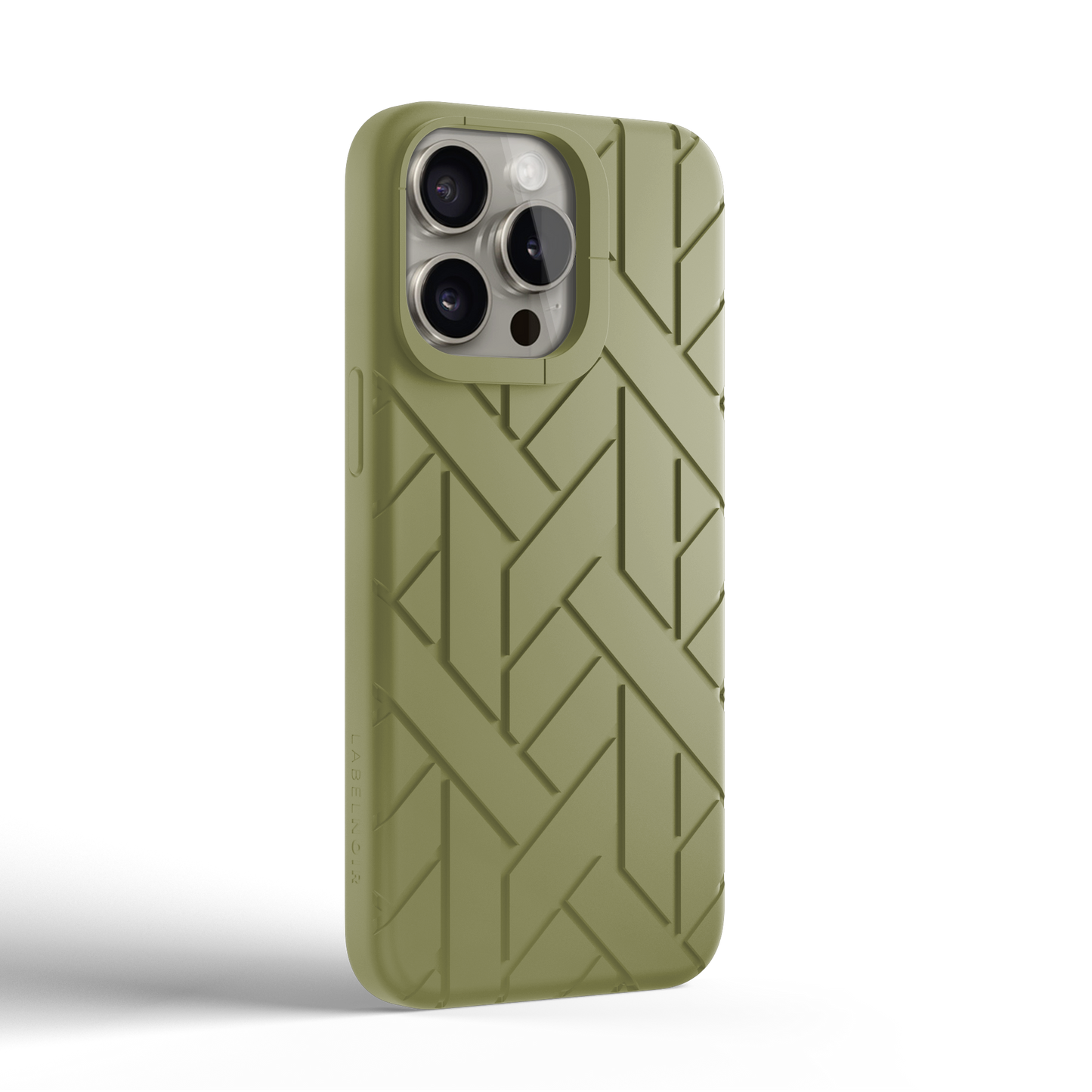 Iphone 15 Pro Olive Rubber Case | Label Noir Genève