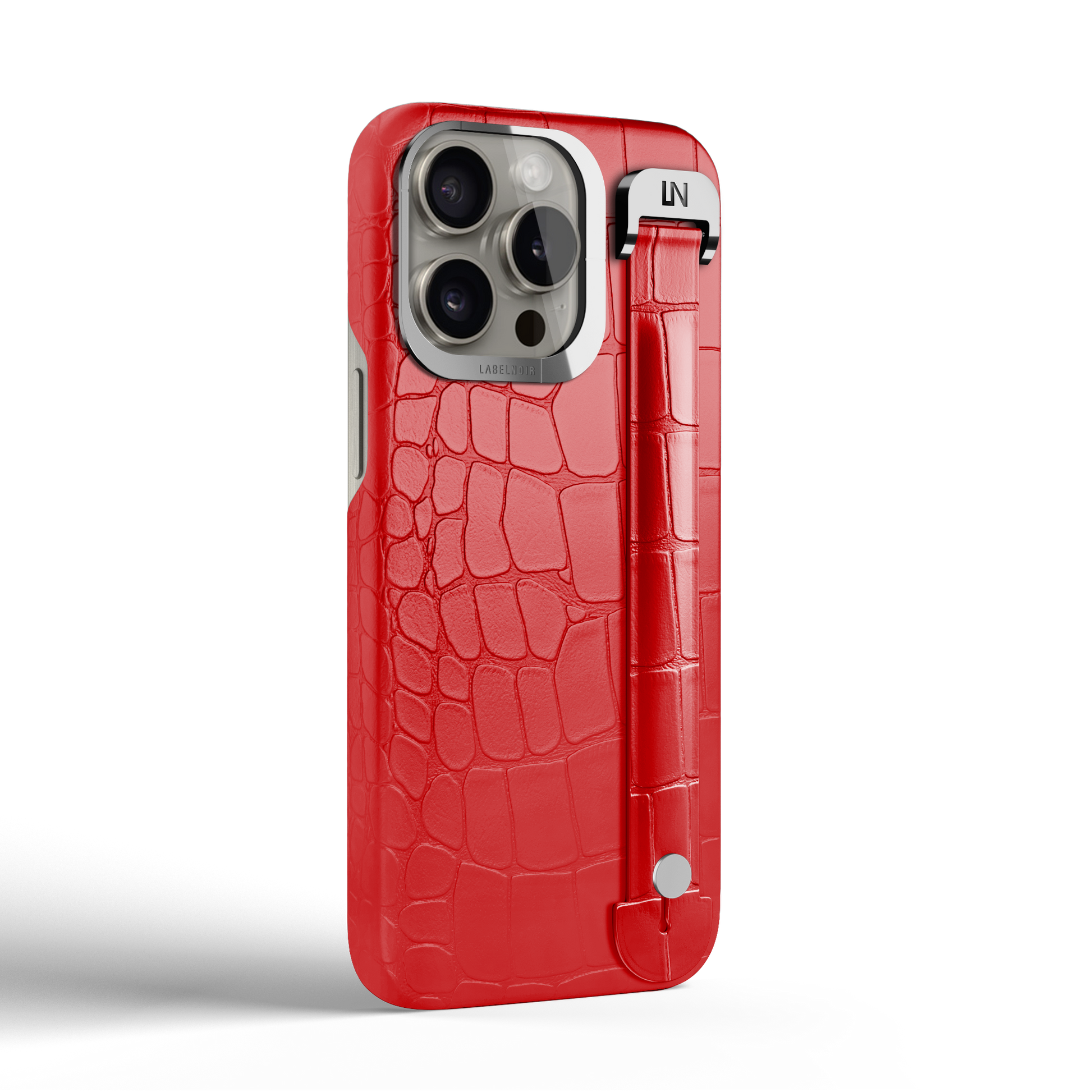 Iphone 16 Pro Max Red Alligator Removable Strap Case | Magsafe