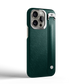 Iphone 16 Pro Forest Green Saffiano Removable Strap Case | Magsafe