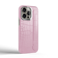 Iphone 15 Pro Pink Alligator Strap Case | Magsafe