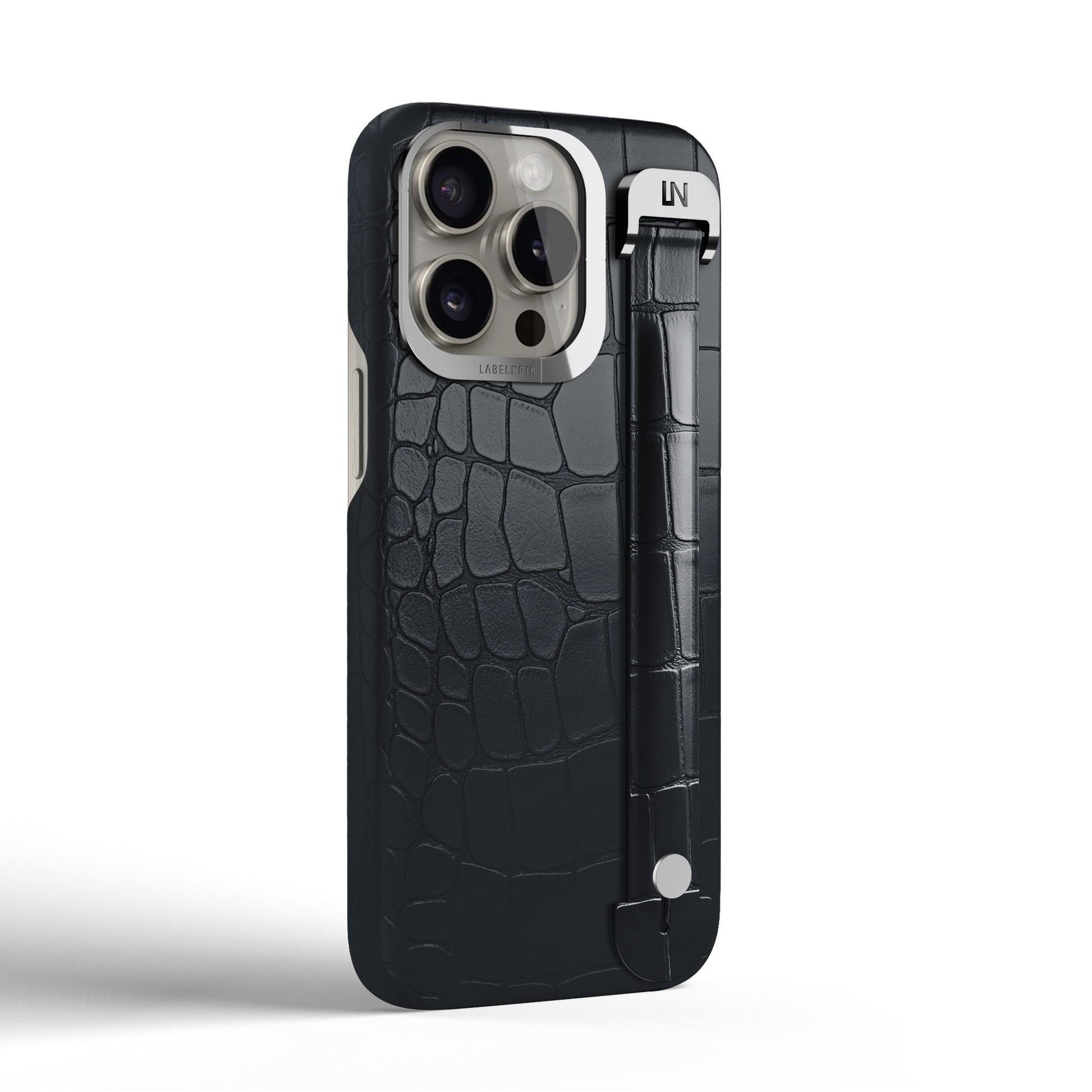 Iphone 15 Pro Max Graphite Alligator Removable Strap Case | Magsafe