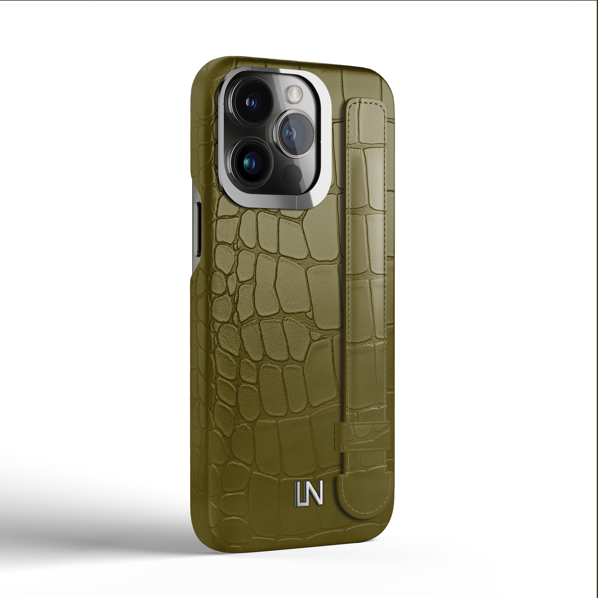 Iphone 13 Pro Kaki Alligator Strap Case | Magsafe
