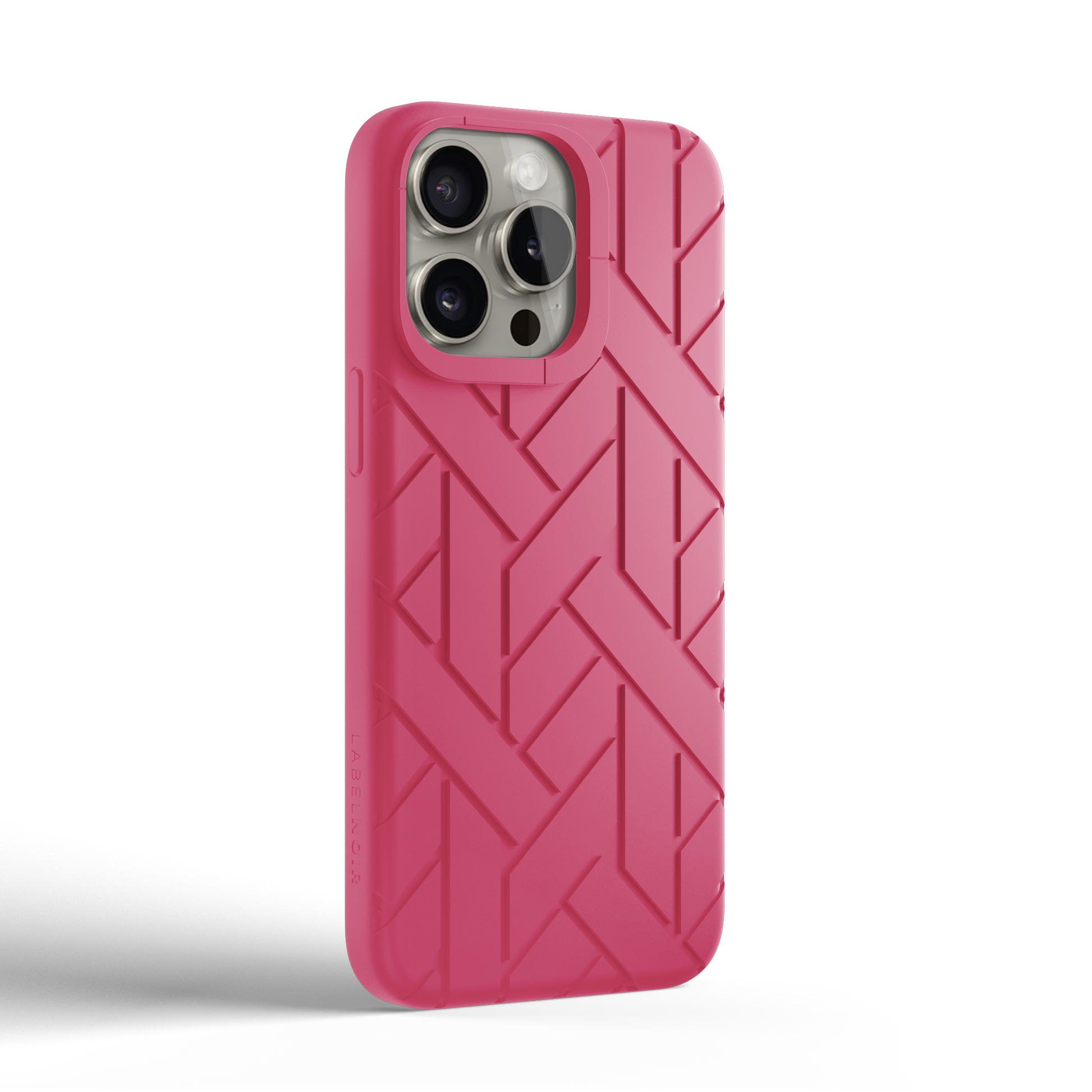 Iphone 15 Pro Max Magenta Rubber Case | Label Noir Genève