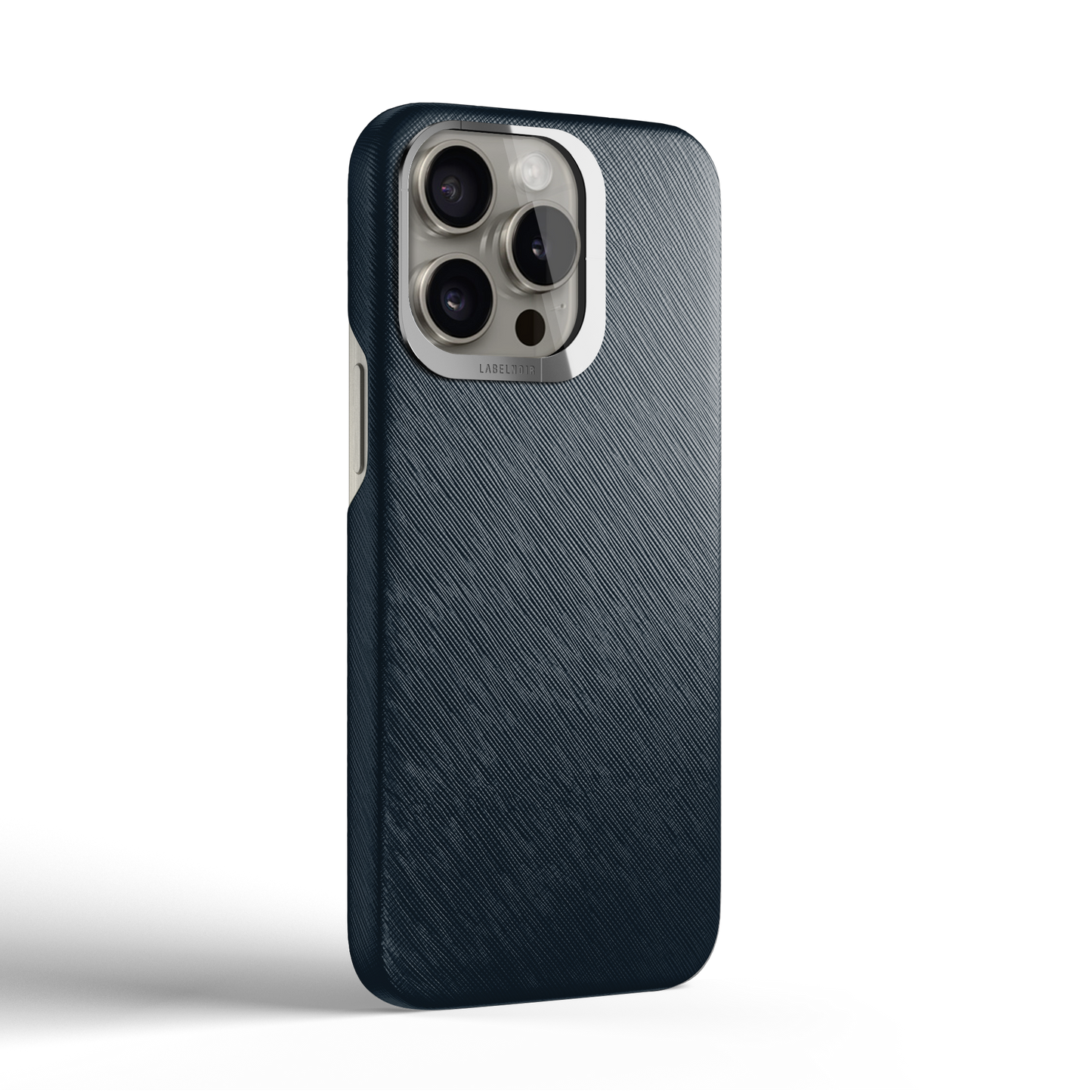 Iphone 16 Pro Navy Blue Saffiano Case | Magsafe