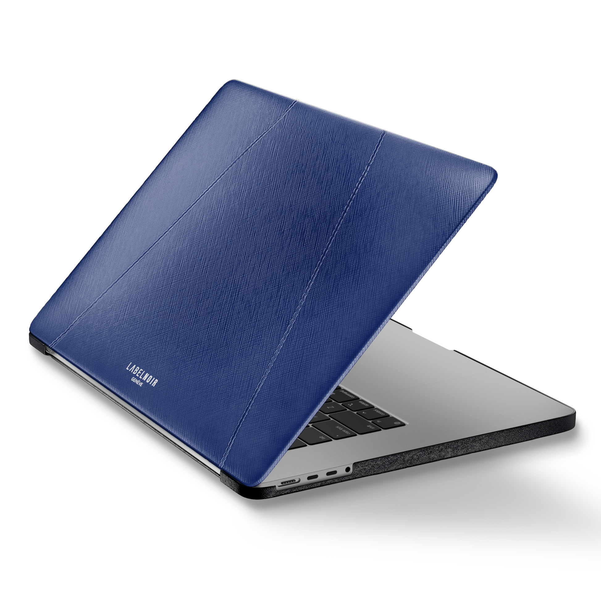 MacBook Pro 13-inch Blue Peony Saffiano Case