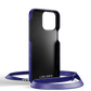 Iphone 15 Pro Blue Peony Crossbody Case | Label Noir Genève
