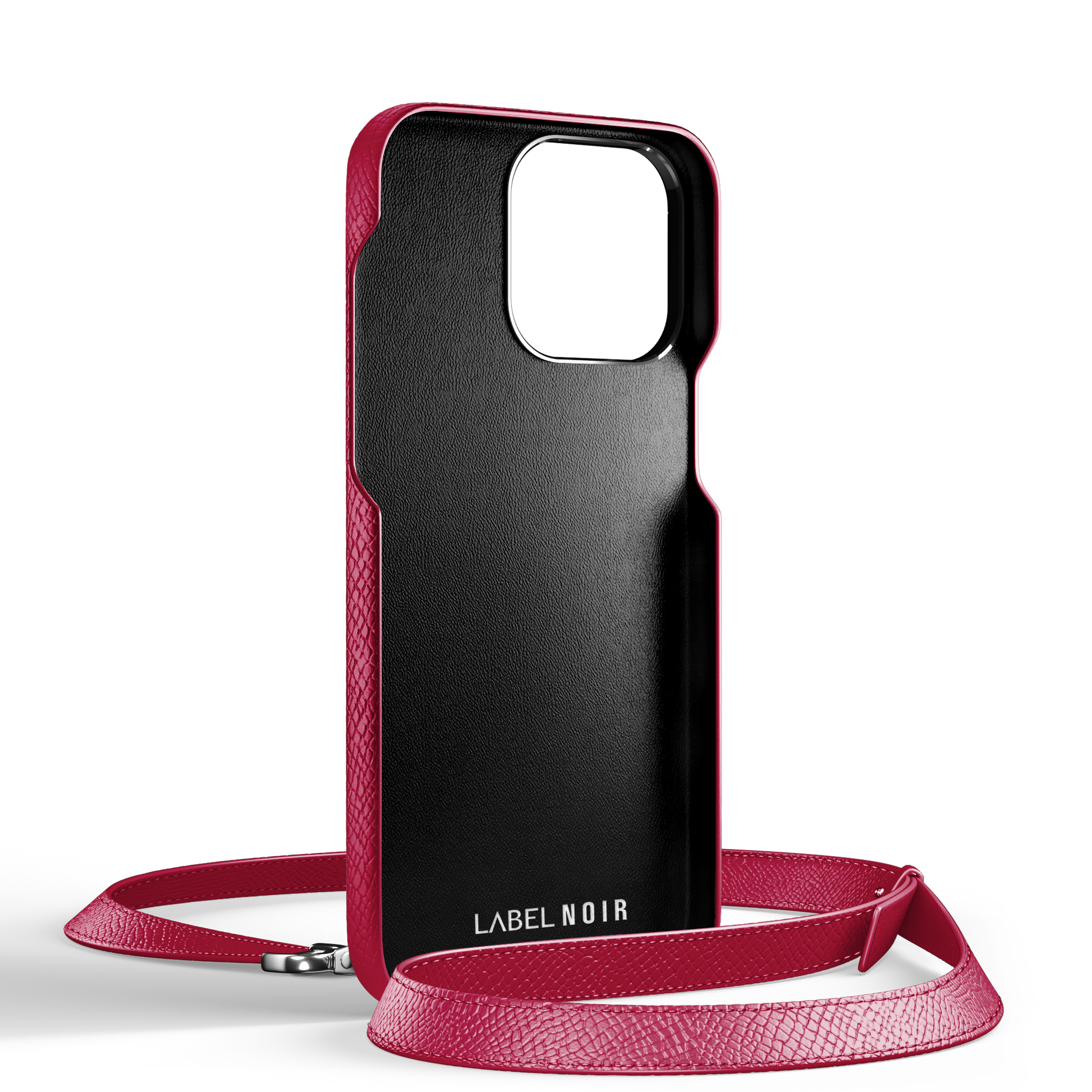 Iphone 15 Pro Fuschia Crossbody Case | Label Noir Genève