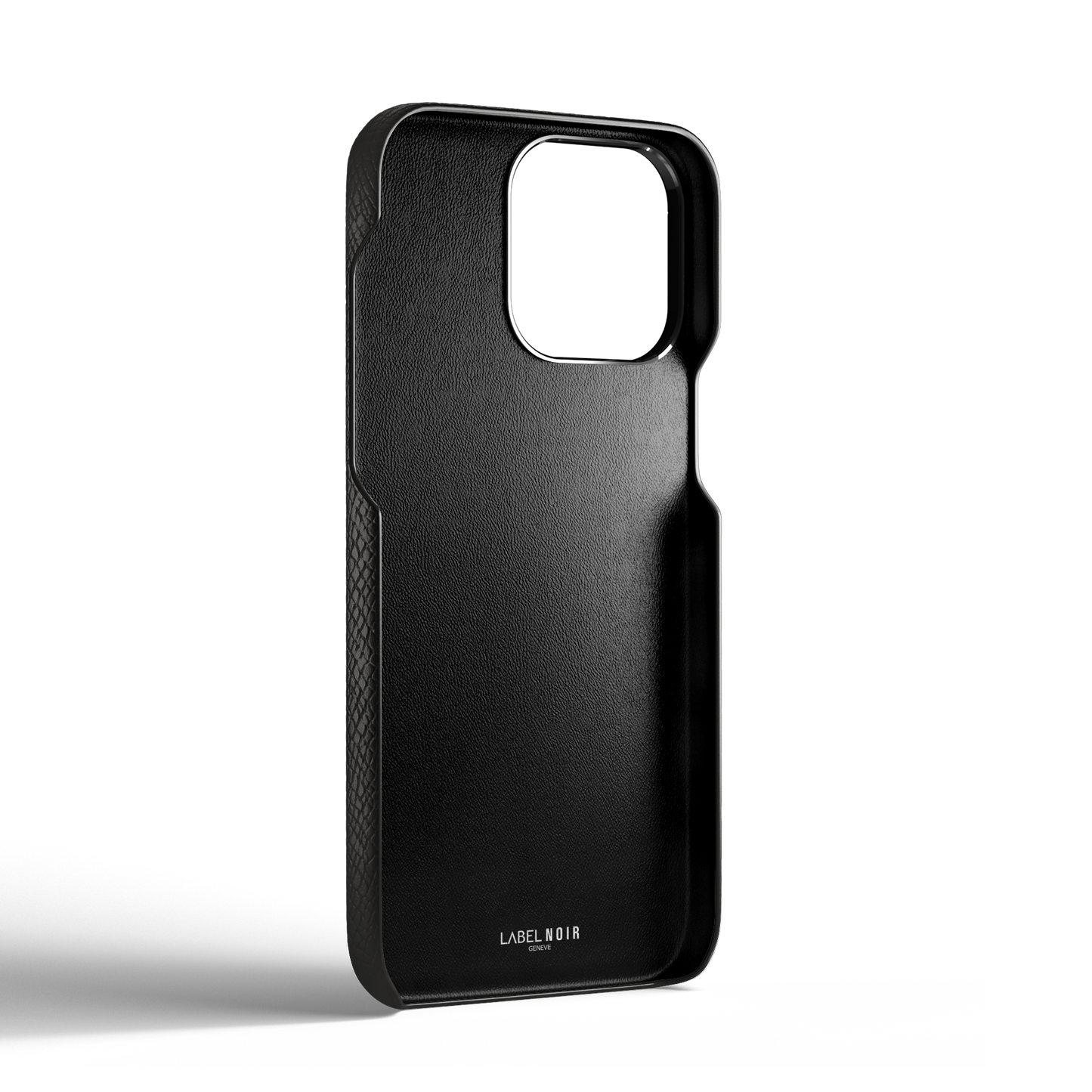 Iphone 15 Pro Black Quilted Strap Case