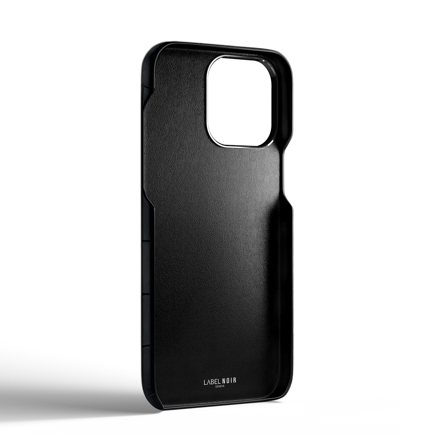 Iphone 15 Pro Max Black Alligator Removable Strap Case | Magsafe