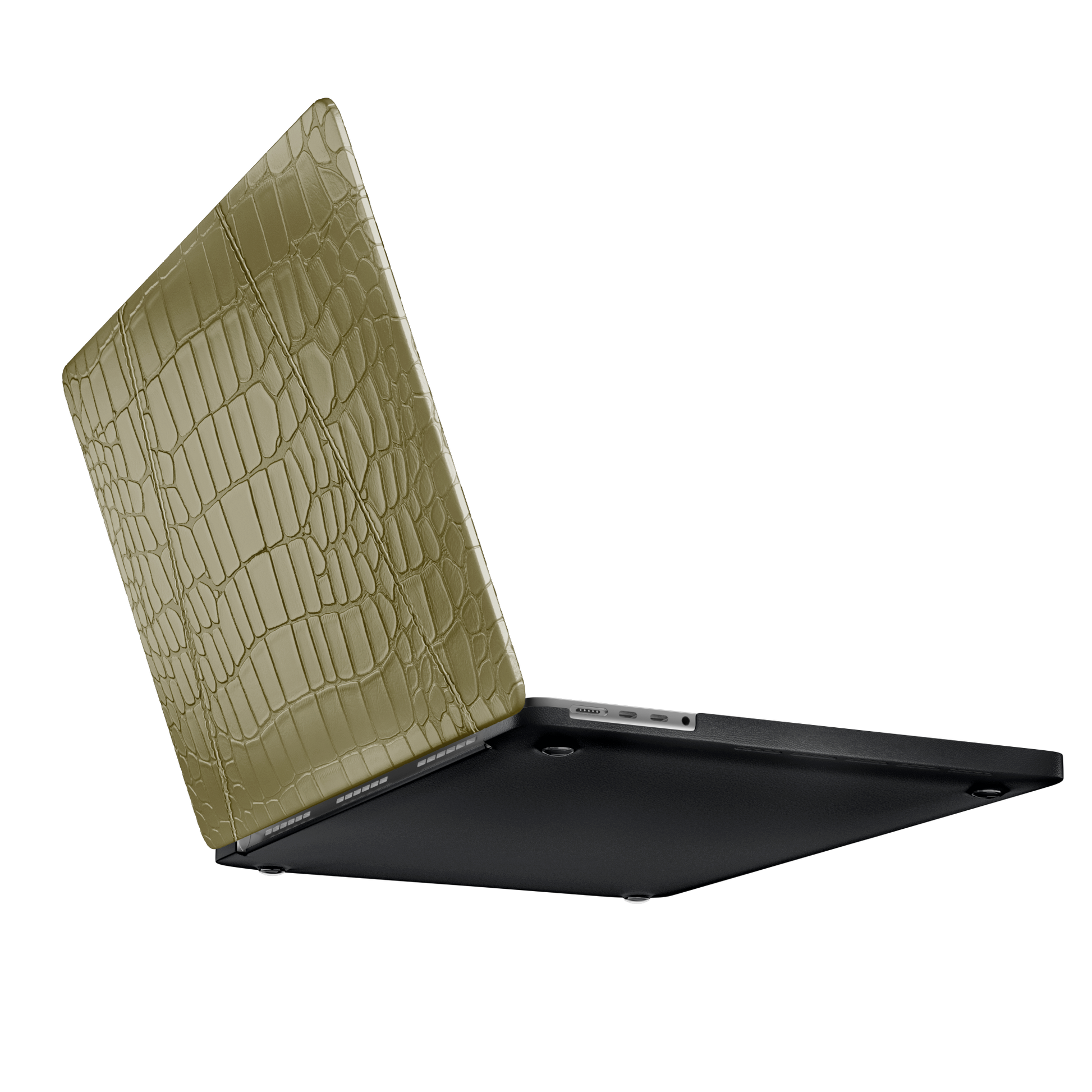 MacBook Pro 13-inch Olive Green Alligator Case