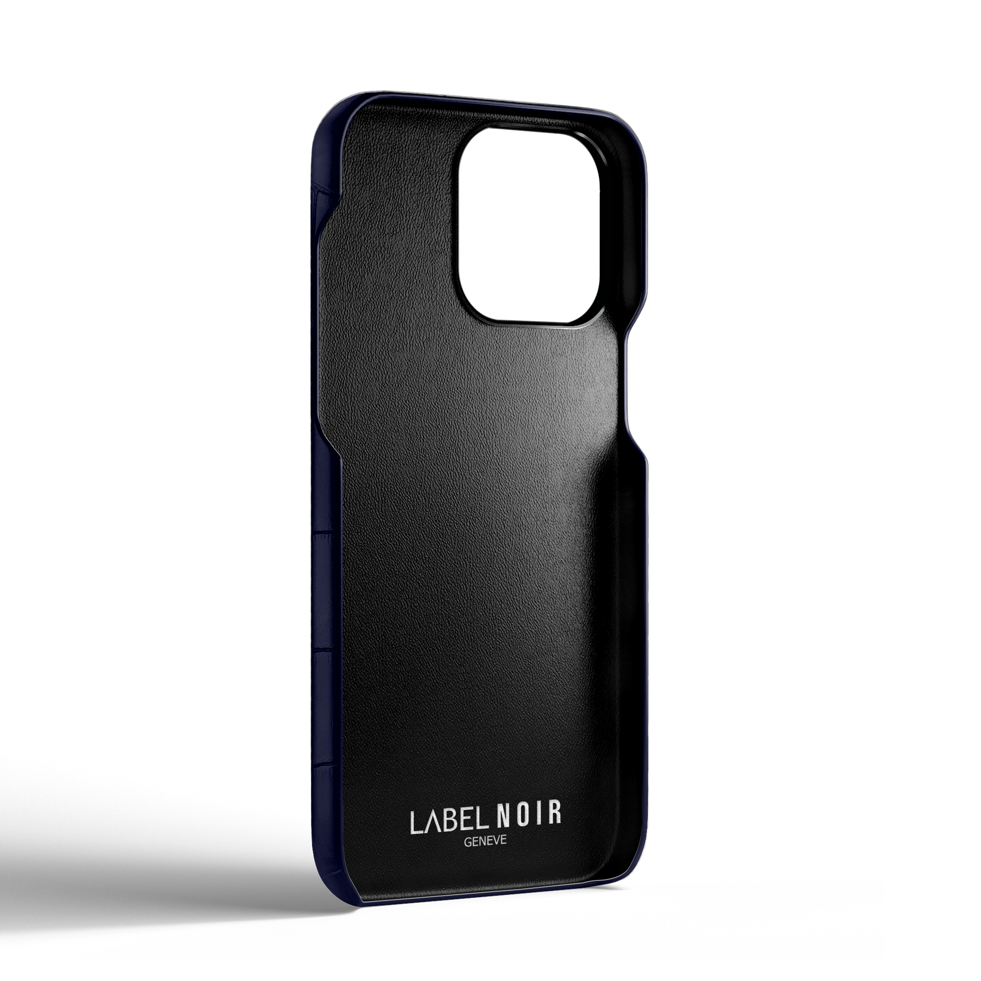 Iphone 14 Pro Navy Blue Alligator Strap Case | Magsafe