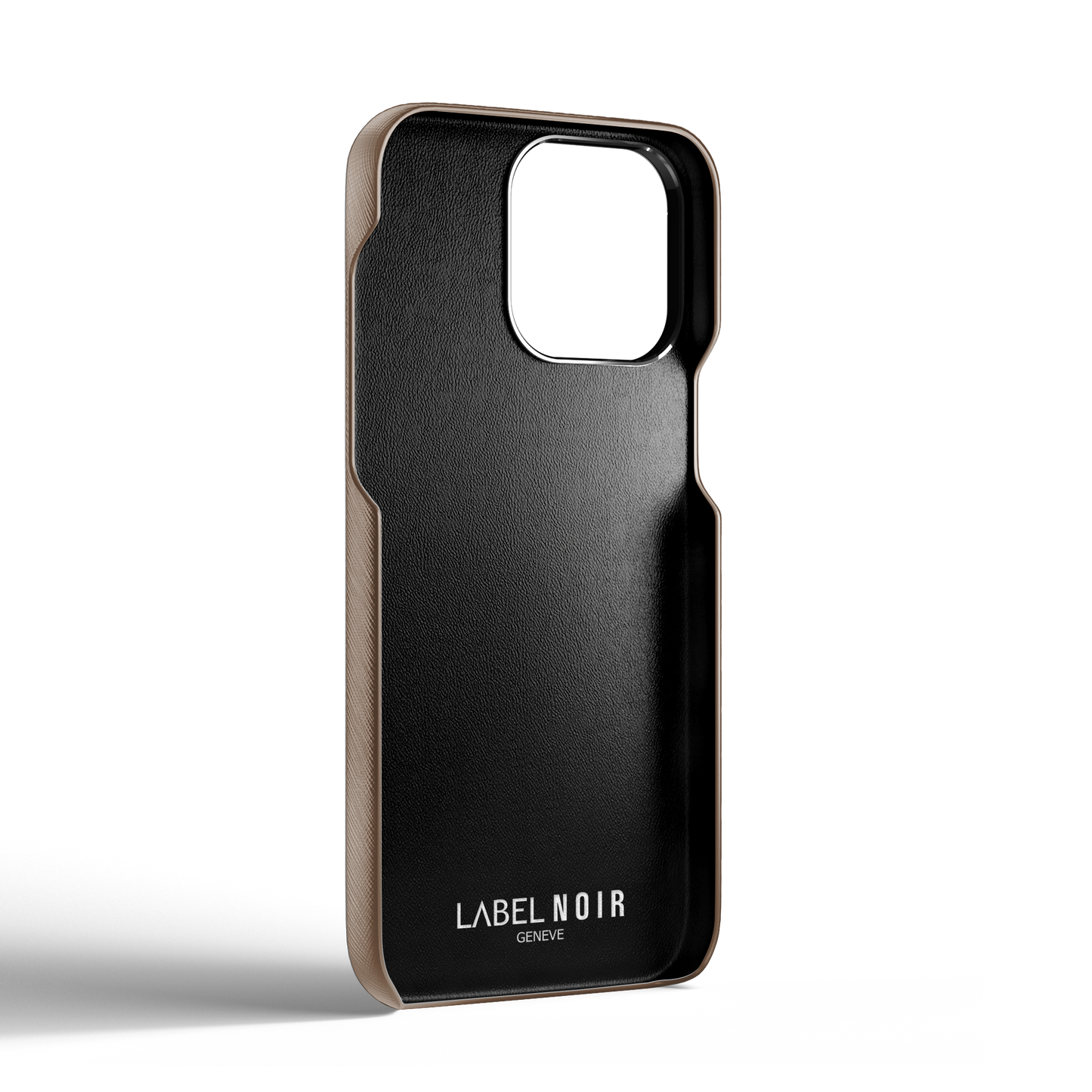 Iphone 14 Pro Taupe Saffiano Case | Magsafe