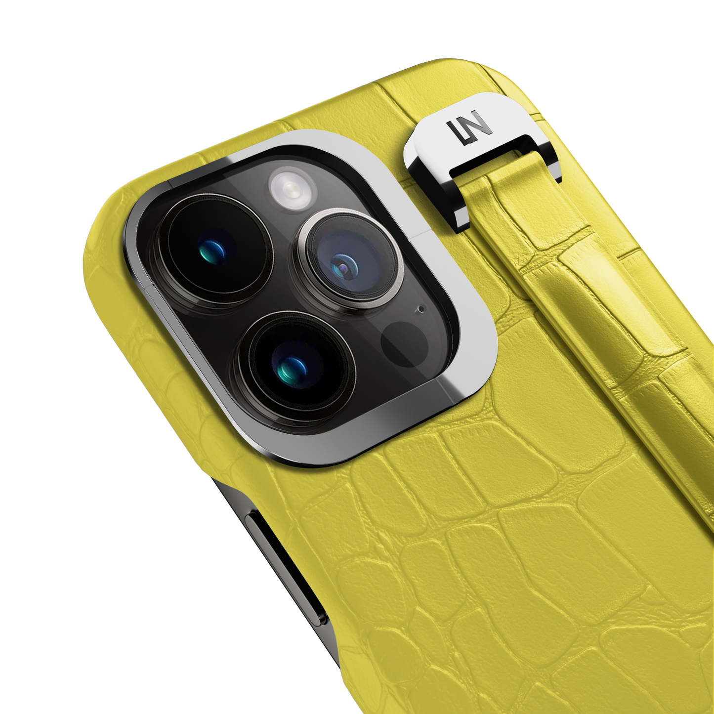 Iphone 14 Pro Yellow Alligator Removable Strap Case | Magsafe