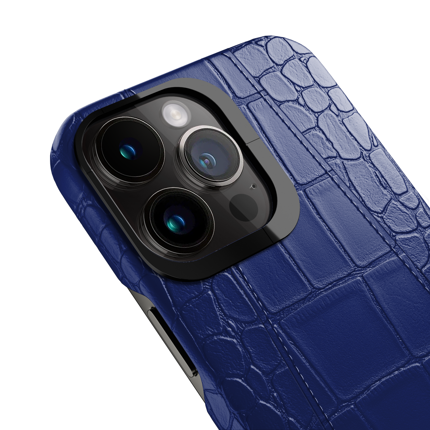 Iphone 14 Pro Blue Peony Alligator Case | Magsafe