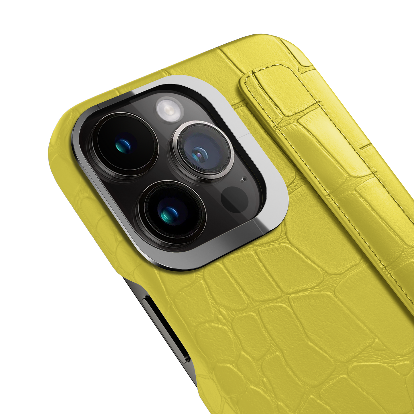 Iphone 14 Pro Yellow Alligator Strap Case | Magsafe