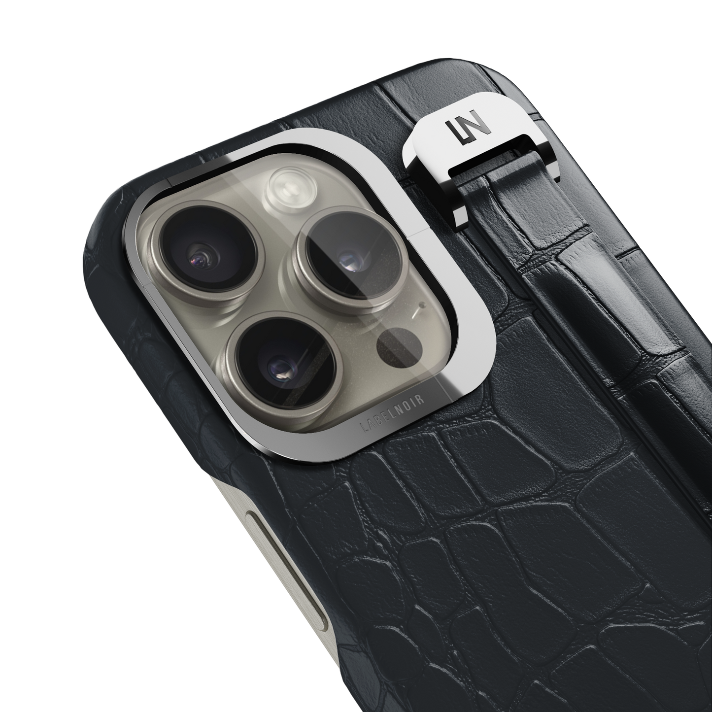 Iphone 16 Pro Graphite Alligator Removable Strap Case | Magsafe