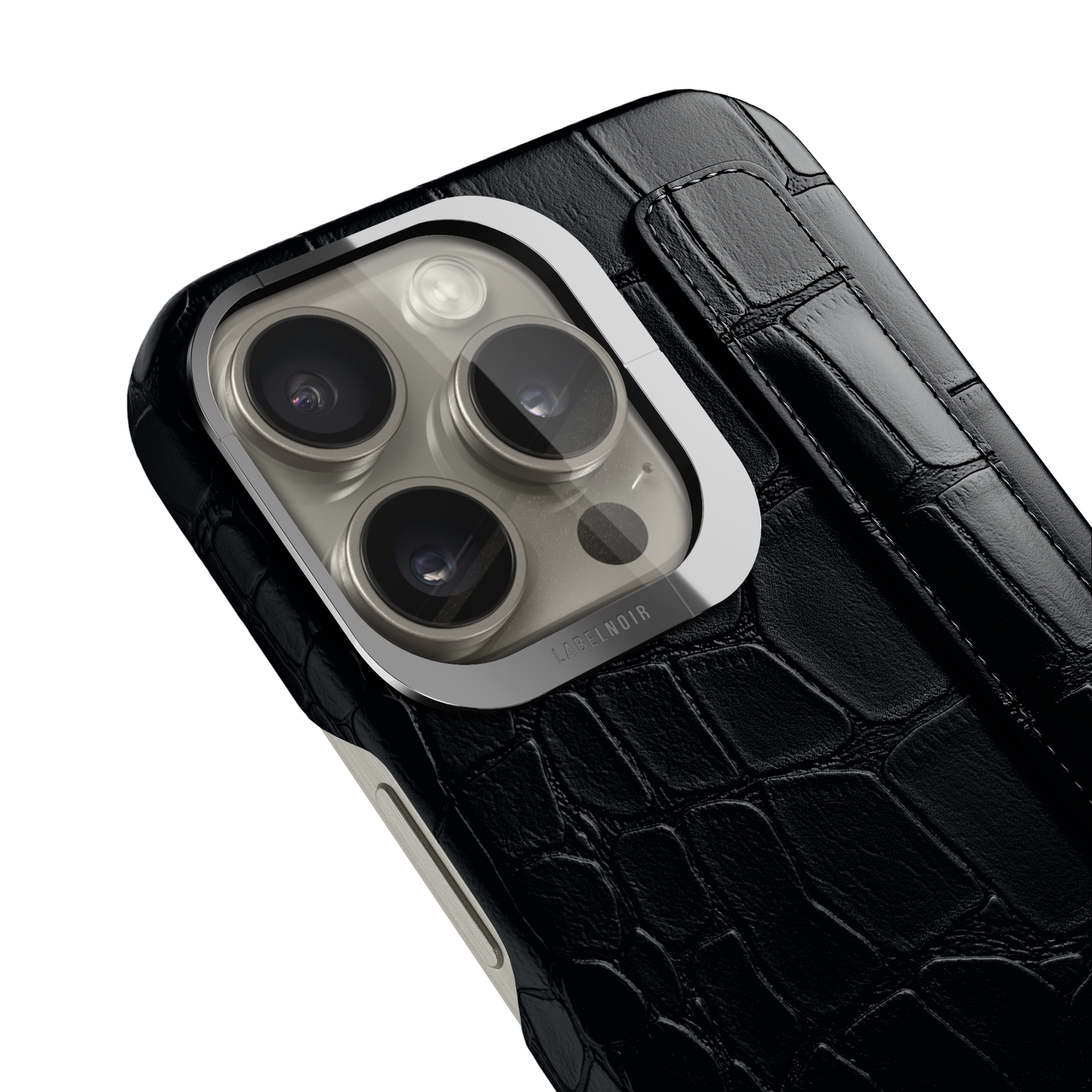 Iphone 16 Pro Black Alligator Strap Case | Magsafe