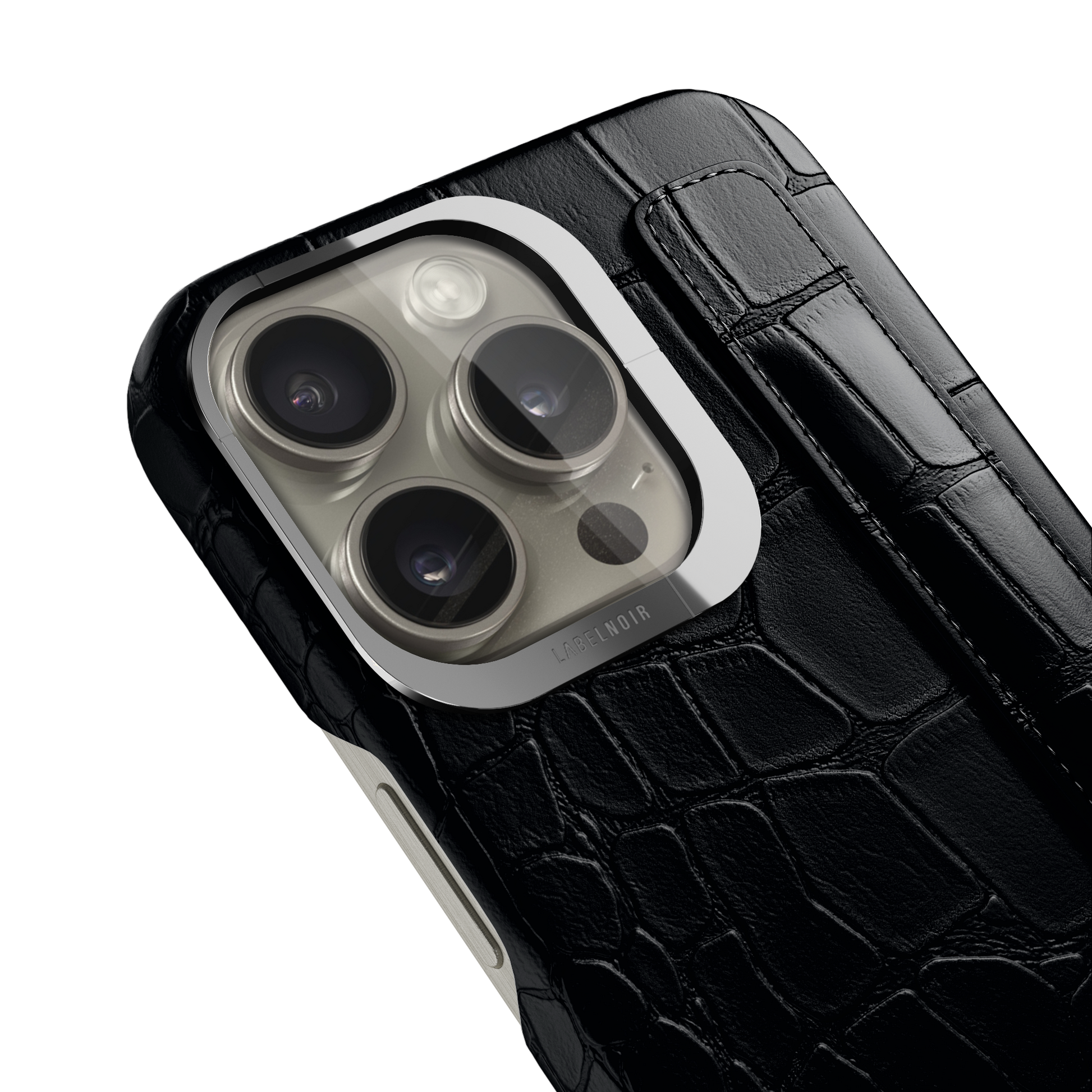 Iphone 16 Pro Black Alligator Strap Case | Magsafe