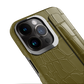 Iphone 14 Pro Kaki Alligator Strap Case | Magsafe