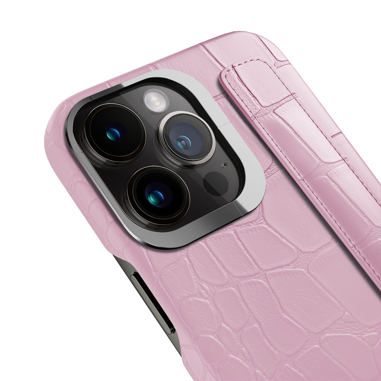 Iphone 14 Pro Pink Alligator Strap Case | Magsafe