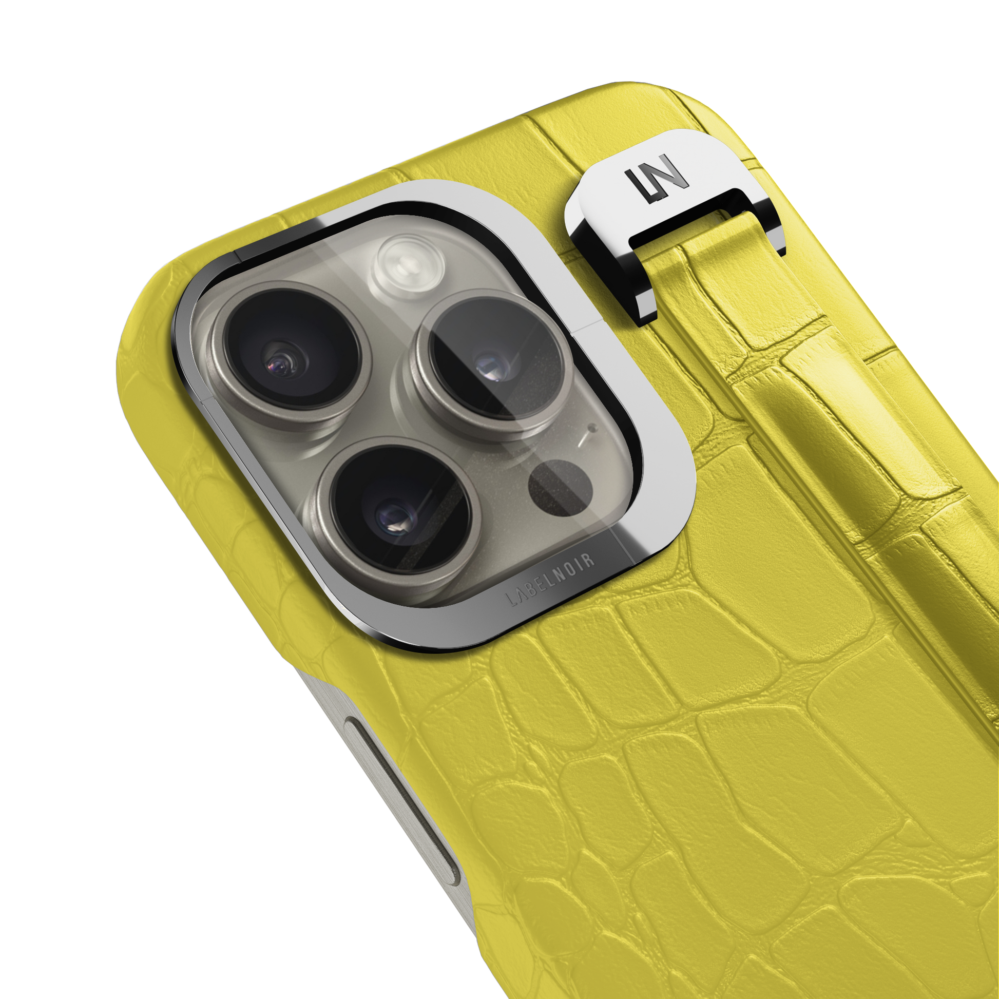 Iphone 16 Pro Max Yellow Alligator Removable Strap Case | Magsafe