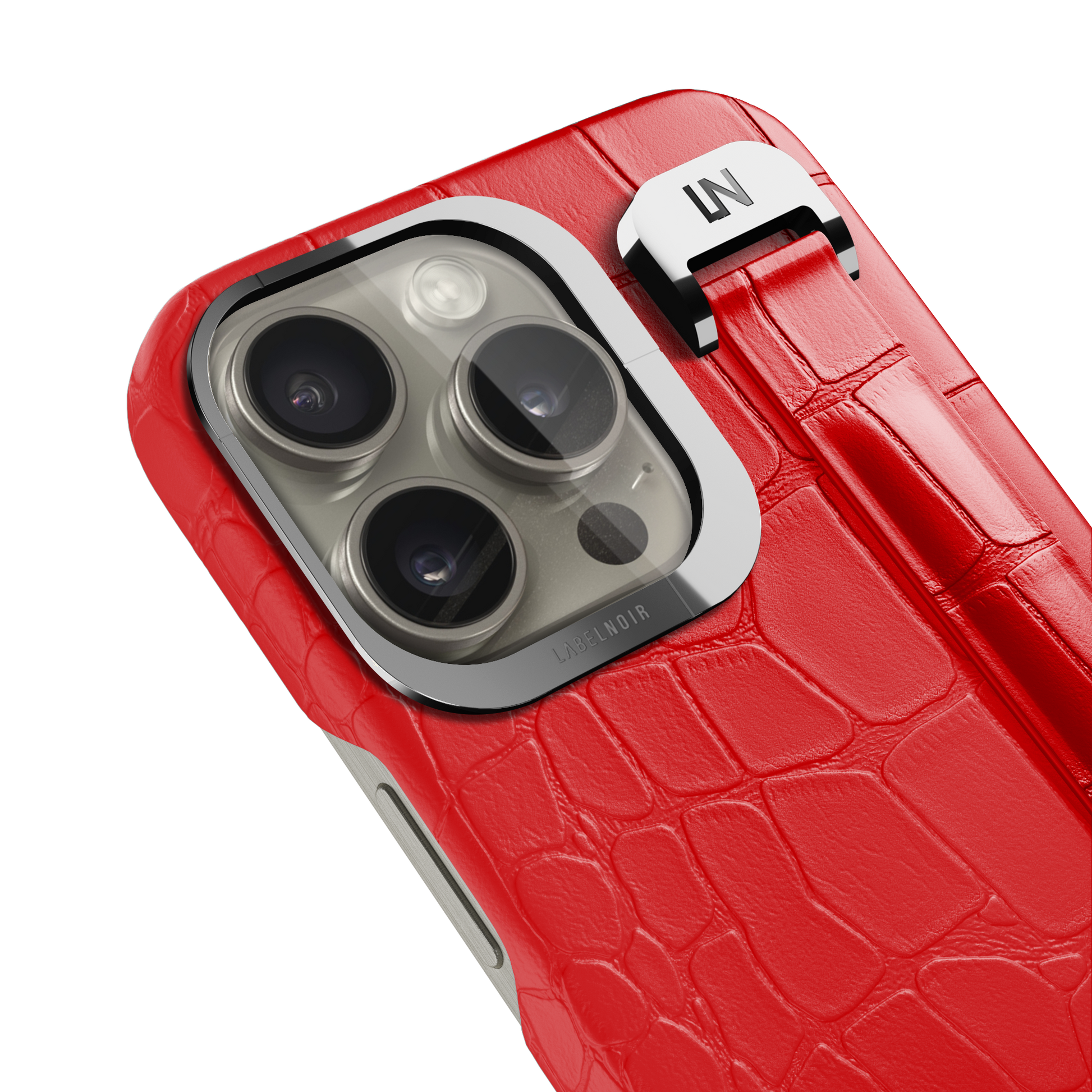 Iphone 16 Pro Red Alligator Removable Strap Case | Magsafe