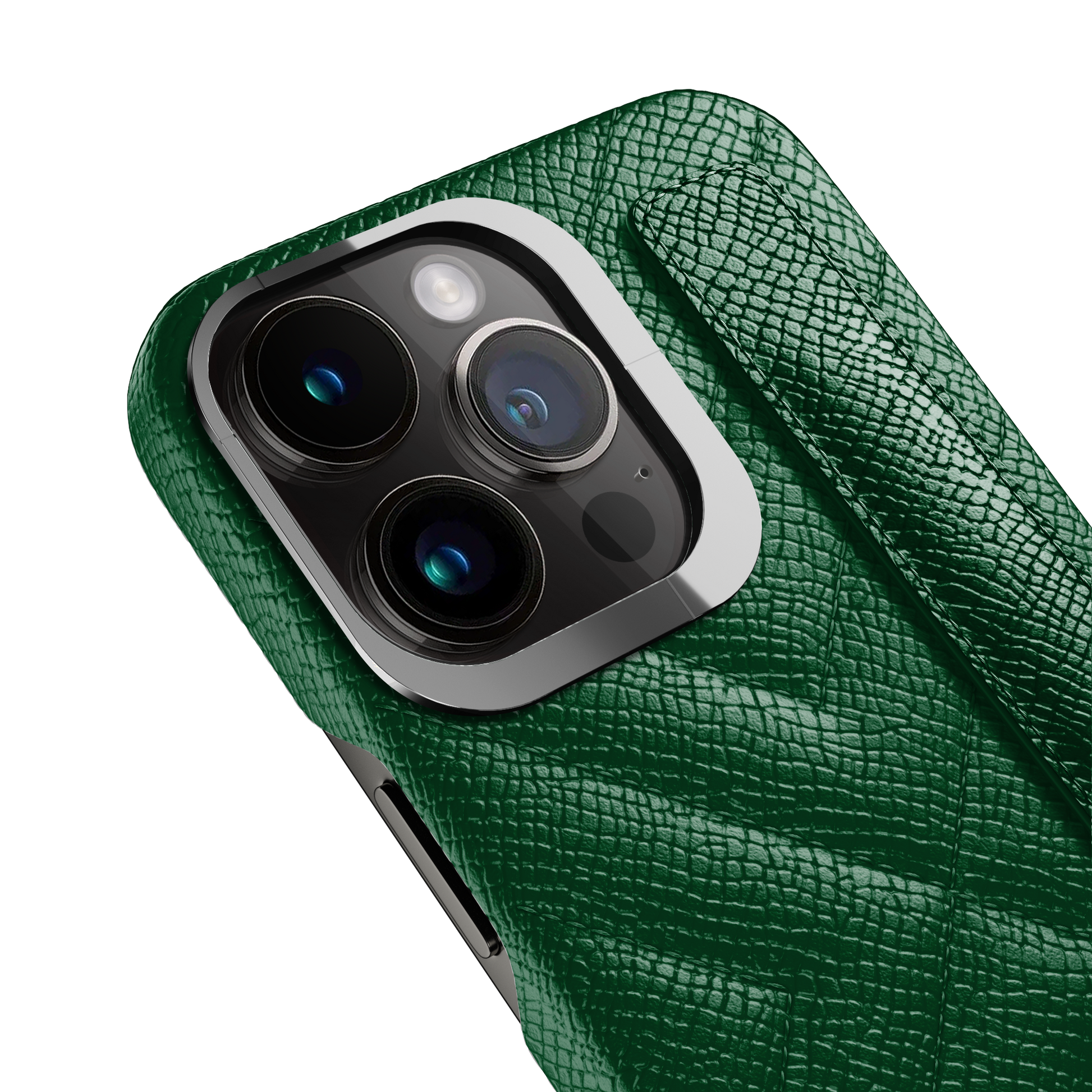Iphone 13 Pro Green Sapin Quilted Strap Case
