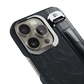 Iphone 16 Pro Max Graphite Alligator Removable Strap Case | Magsafe