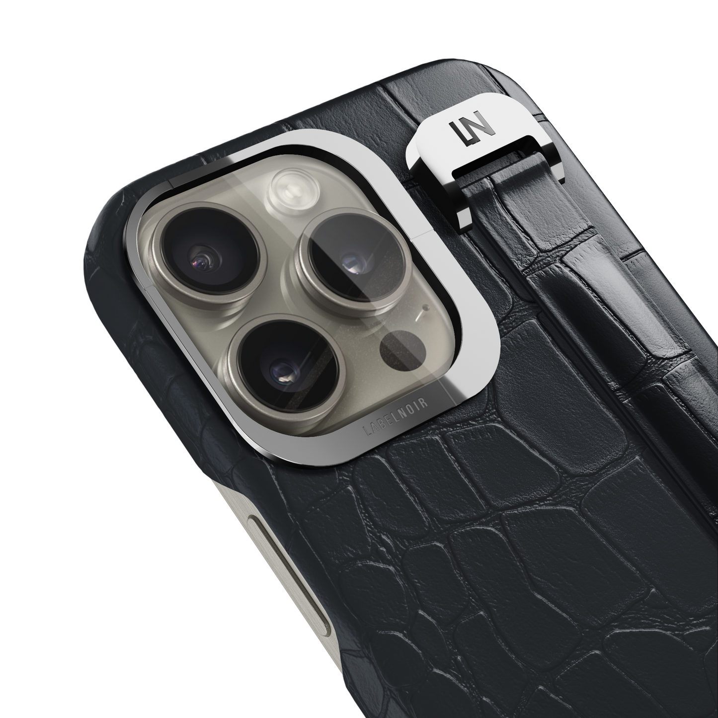 Iphone 15 Pro Graphite Alligator Removable Strap Case | Magsafe