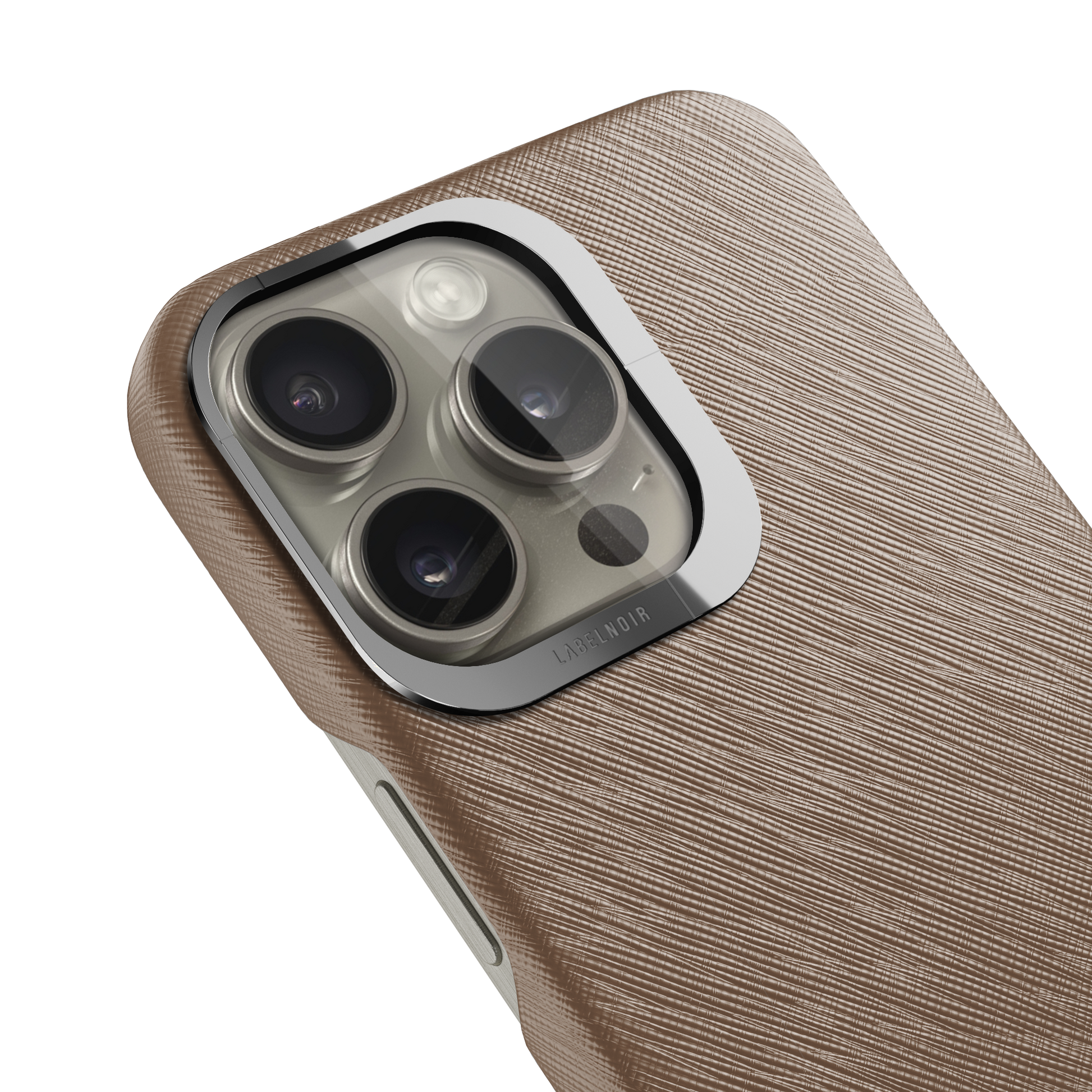 Iphone 16 Pro Taupe Saffiano Case | Magsafe