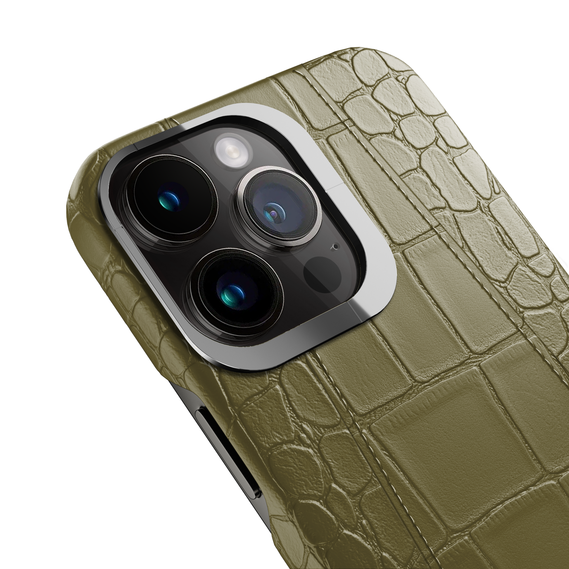 Iphone 13 Pro Olive Green Alligator Case | Magsafe