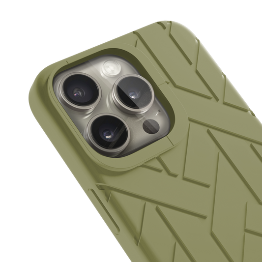 Iphone 15 Pro Olive Rubber Case | Label Noir Genèv