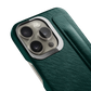 Iphone 16 Pro Forest Green Saffiano Strap Case | Magsafe