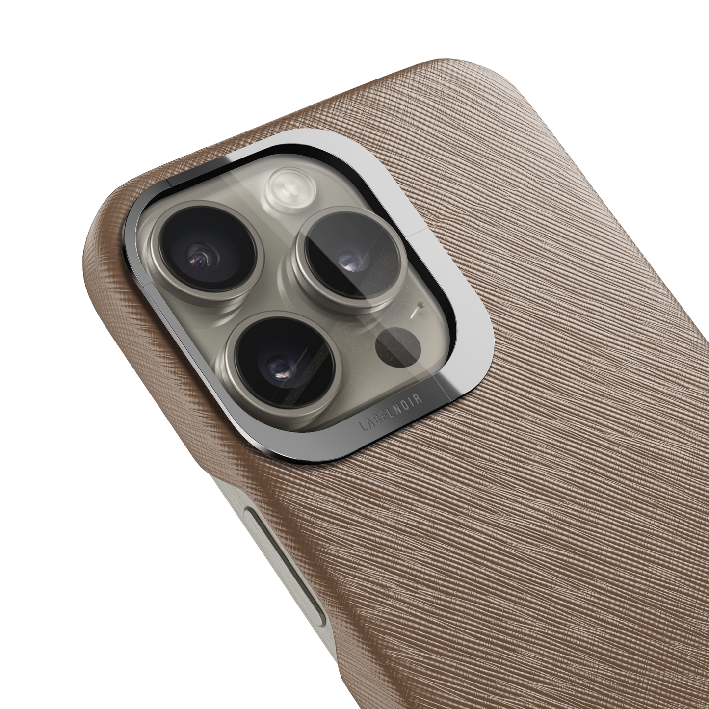 Iphone 16 Pro Taupe Saffiano Case | Magsafe