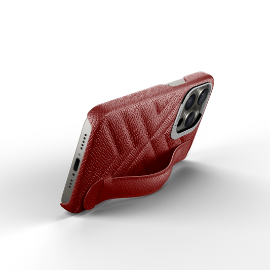 Iphone 15 Pro Ruby Quilted Strap Case