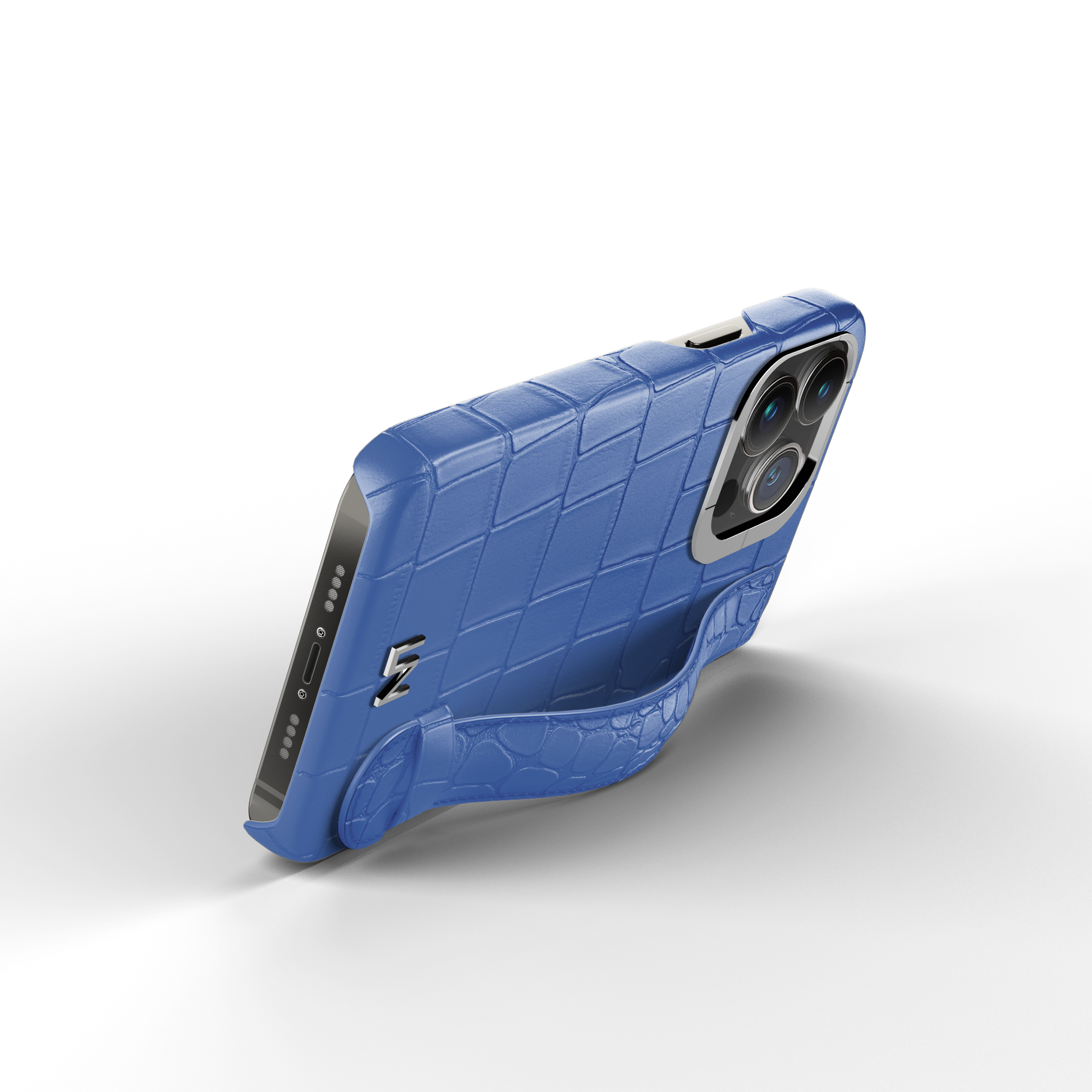 Iphone 13 Pro Phantom Blue Alligator Strap Case | Magsafe